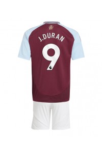 Aston Villa Jhon Duran #9 Babytruitje Thuis tenue Kind 2024-25 Korte Mouw (+ Korte broeken)